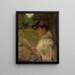 Girl Reading - Isaac Israëls — framed artwork on a wall