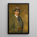 Hunter holding a riding crop - Isaac Israëls — framed artwork on a wall