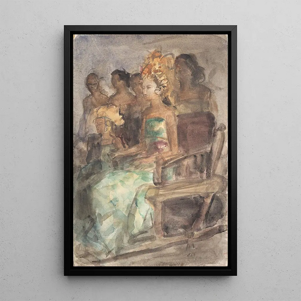 Indonesian Princess Painting - Isaac Israëls — framed artwork on a wall