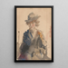 Portrait of a Woman - Isaac Israëls — framed artwork on a wall