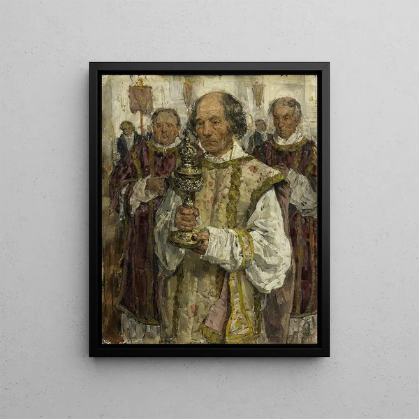 Procession dans l'église vieille-catholique de La Haye - Isaac Israëls — framed artwork on a wall