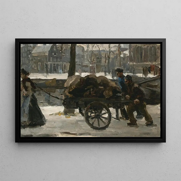 Le Prinsengracht near Noordermarkt Amsterdam - Isaac Israëls — framed artwork on a wall