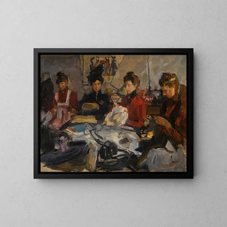 L'atelier des modistes - Isaac Israëls — framed artwork on a wall