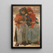Two Young Women in the Snow - Isaac Israëls — framed artwork on a wall
