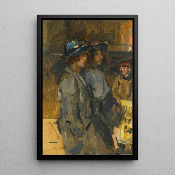 Two Cockney Girls - Isaac Israëls — framed artwork on a wall