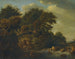 Landscape painting with waterfall - Isaac Koene — artwork view