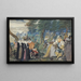 an outdoor festival, allegory on conjugal love - Isaac Oliver — framed artwork on a wall