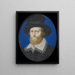 Admiral George Clifford 1558-1605 3rd Earl of Cumberland - Isaac Oliver — framed artwork on a wall
