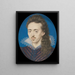 Dudley North, Third Baron North, 1581-1666 - Isaac Oliver — framed artwork on a wall