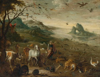 God creating the animals of the world - Isaac van Oosten — artwork view