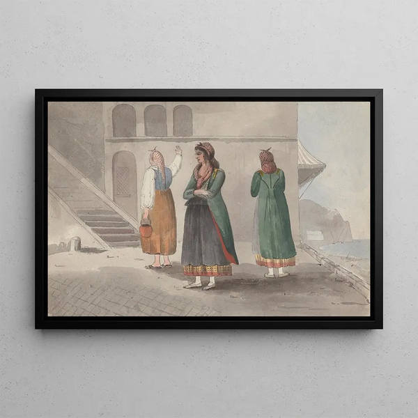 Costume in Procida, Naples - Isaac Weld — framed artwork on a wall
