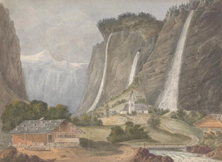 Cascades de Staubbach, Lauterbrunnen, Suisse - Isaac Weld — artwork view