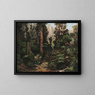 In the Sassafras Valley, Victoria - Isaac Whitehead — framed artwork on a wall
