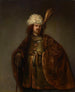 a three-quarter portrait of a man in an oriental robe - Isaac de Jouderville — artwork view