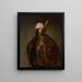 a three-quarter portrait of a man in an oriental robe - Isaac de Jouderville — framed artwork on a wall