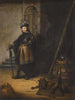 An officer standing in a guard room in front of a door - Isaac de Jouderville — artwork view