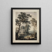 Landscape Arcadian Painting with Palace Architecture - Isaac de Moucheron — framed artwork on a wall
