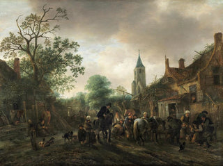 L'Arrêt à l'auberge - Isaac van Ostade — artwork view