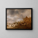 Winter Landscape Painting - Isaac van Ostade — framed artwork on a wall