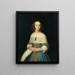Portrait of a Young Woman - Isaack Luttichuys — framed artwork on a wall