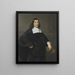 Portrait of a gentleman - Isaack Luttichuys — framed artwork on a wall