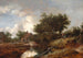 Path leading to farms by a wooded stream - Isaack van Ruisdael — artwork view