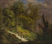Forest landscape with waterfall - Isaak Fürstenberger — artwork view