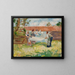 Les blanchisseuses - Isaak Izrailevich Brodsky — framed artwork on a wall