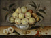 Still life with peaches in a Chinese porcelain bowl - Isaak Soreau — artwork view
