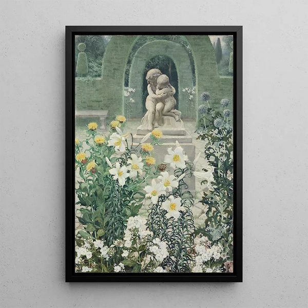 The Lily Garden - Isabel Codrington — framed artwork on a wall
