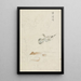 Birds of Waterfowl - Ishikawa Kazan — framed artwork on a wall