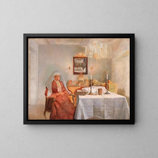Friday evening - Isidor Kaufmann — framed artwork on a wall