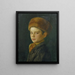 Portrait of a Boy - Isidor Kaufmann — framed artwork on a wall