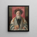Portrait of a Rabbi - Isidor Kaufmann — framed artwork on a wall