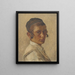 Portrait of an Orthodox Young Boy - Isidor Kaufmann — framed artwork on a wall