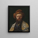 Portrait of a Rabbi with Tallit - Isidor Kaufmann — framed artwork on a wall