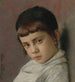 Portrait of a young boy with a peyot - Isidor Kaufmann — artwork view