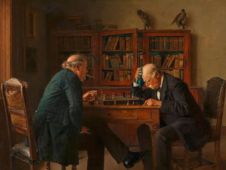 The Chess Players - Isidor Kaufmann — artwork view