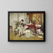 The Flirtatious Tutor - Isidor Kaufmann — framed artwork on a wall
