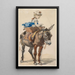 Girl on a Donkey - Isidore Pils — framed artwork on a wall