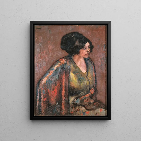 Flores - Isidre Nonell — framed artwork on a wall