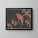 Parrot rouge sur la branche d'un arbre - Itō Jakuchū — framed artwork on a wall