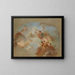 a sketch with Flora and Zephyr, Mars and Venus, and the zodiac signs - Italian school — framed artwork on a wall