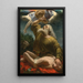Sacrifice of Isaac - Italian School — framed artwork on a wall