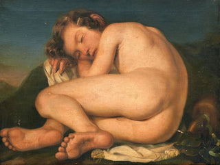 Cupidon endormi - Italian school — artwork view