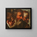 Study of Three Heads - Italian School — framed artwork on a wall
