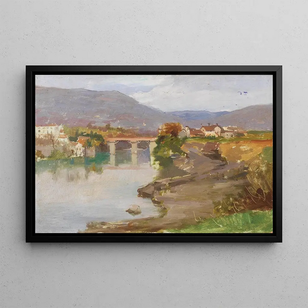 Rivière Istrie - Italico Brass — framed artwork on a wall