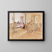 Couturières - Italico Brass — framed artwork on a wall