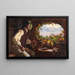 The Bird Hunter - Italico Brass — framed artwork on a wall