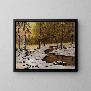 Light of the evening - Ivan Fedorovich Choultse — framed artwork on a wall